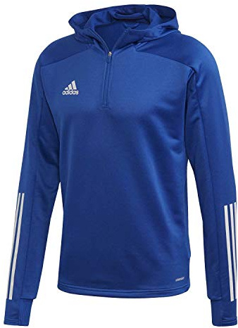 Adidas Condivo 20 Track Hoodie, Giacca da Allenamento con Cappuccio Uomo, Blu (Team Royal Blue/White), M