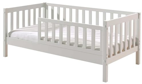 Vipack Bed, Solid, Kiefer, weiß, 70 x 140