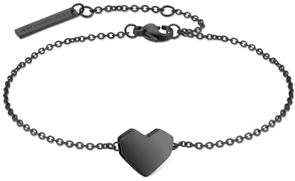 Liebeskind Berlin Armband mit Herz-Anhänger LJ-1481-B-21 IP Black