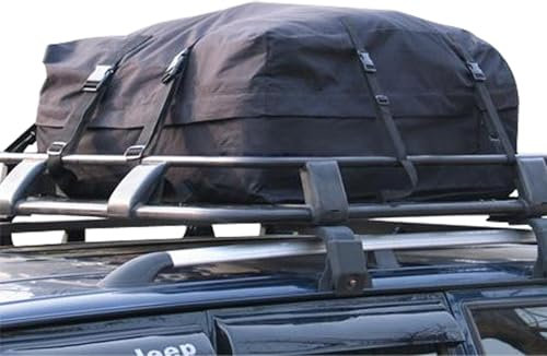 Hilka 83290504 180L Water Resistant Roof Bag, Black