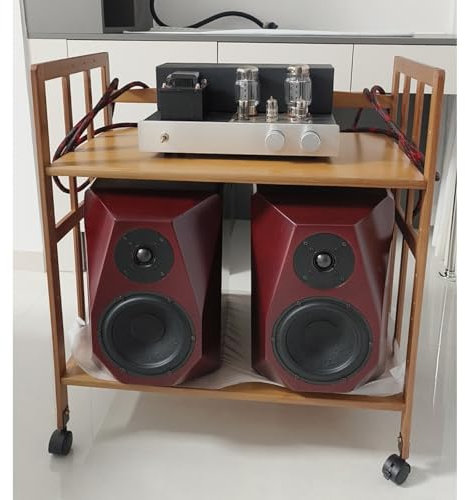 Hifi Rack Hifi Regal Eckregal mit 2 3 4-stufigem AV-Medienständer, robustes Audiokomponenten-Rack-Schrank für DVD-Player/Spielekonsole/TV-Box/WLAN-Router, Hi-Fi-Stereoanlage und(A,53cmx50cm/21inx20in)