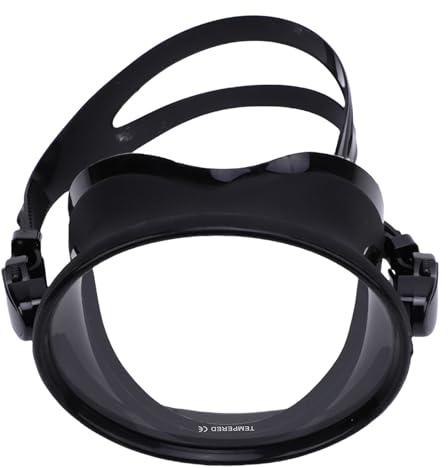 Lunettes de plongée en apnée pour Adultes, Hommes et Femmes, Verre trempé, Silicone, Lunettes de Natation avec Sangle de tête réglable