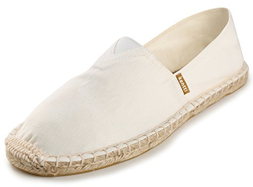 Kentti Hombre Clásico Denim Lona Alpargatas Blanco 42 EU