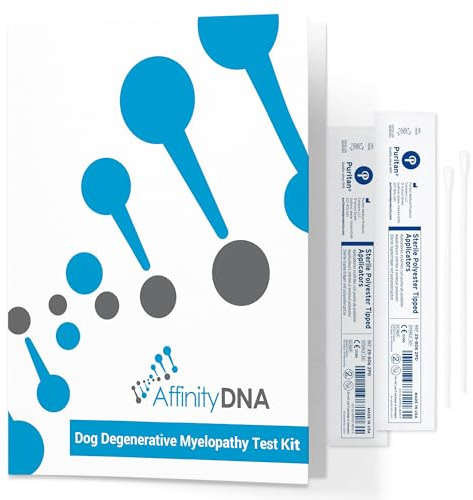 AffinityDNA Test ADN de myélopathie dégénérative (DM) pour Chien | Kit de prélèvement d'échantillons pour 1 Chien | Test DM | Résultats en 7 Jours ouvrables | Un kit sans Frais supplémentaires