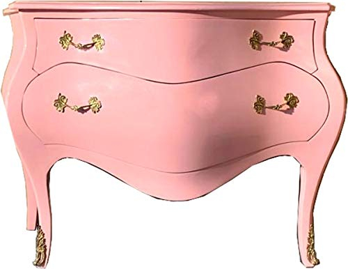 Casa Padrino Cómoda barroca 120 cm Rosa/Oro - aparadores Muebles barrocos