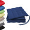NatureMark 4er Set Stuhlkissen mit Bändern 40x40 cm – Gefüllte Sitzkissen, Outdoor & Indoor – Navy Blau