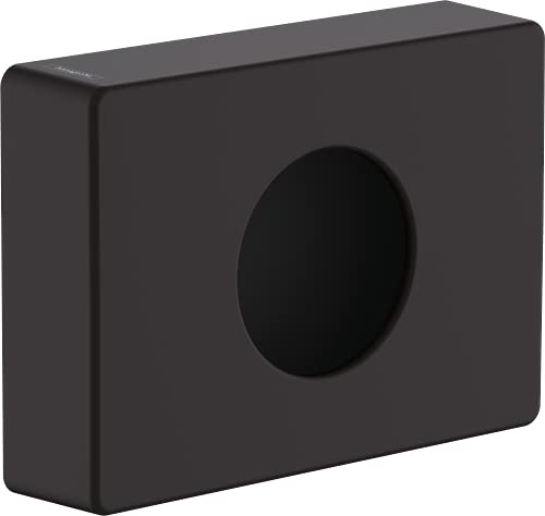 hansgrohe AddStoris - Hygienebeutelspender, Hygienebeutelbox für Wandmontage, verdeckte Befestigung, Badezimmer Zubehör, Mattschwarz, 41773670