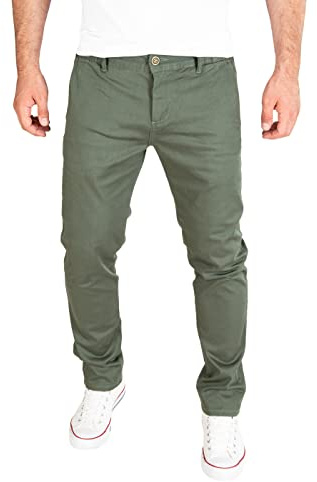 PITTMAN Andrew - Herren Chino Hose - Baumwoll Chinohosen Für Männer - Slim Fit Chinojeans, Grün (Beetle 190312), W29/L34
