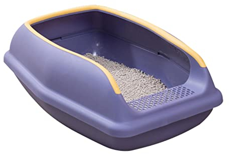 Katzentoilette Halb Geschlossene Katzentoilette Mit Hohen Seiten Beweglicher Zaun Offene Katzentoilette Große Offene Katzentoilette Box Katzentoilette Reisetoilette Für Kätzchen Katzen Kleine