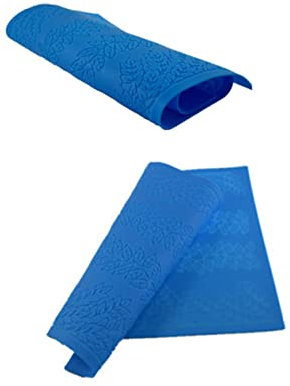 Cabilock Ferramentas Molde De Cakesicles Tapete De Encaje De Silicona Herramienta Artesanal De Azúcar Almohadilla De Encaje De Fondant Molde Para Hornear Pasta Hojas Pastel