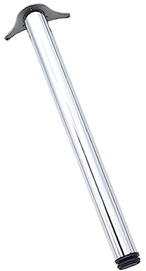 durante Tischbein höhenverstellbar Chrom poliert TFD23 Höhe 870 mm Durchmesser 60 mm inkl. Montagematerial Möbelfüße Tischfüße Stützfüße Tischbeine Möbel Arbeitsplatten Tische