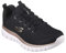 Skechers Damen Sneakers,Sports Shoes, Black Gold, 38 EU