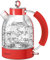 ASCOT Electric Kettle, Glass Electric Tea Kettle, Gift for Man/Women/Family, 1.5L Borosilicate Glass Tea Heater & Hot Water Boiler, BPA-Free, Auto Shut-Off and Boil-Dry Protection (Red)