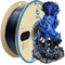 YOUSU pla silk, 3d drucker filament, mehrfarbig zweifarbig Two-Tone pla filament 1.75, 3d filament pla metallic seide, 3d printer filament pla 1 kg (2,2 lbs), silk schwarz blau