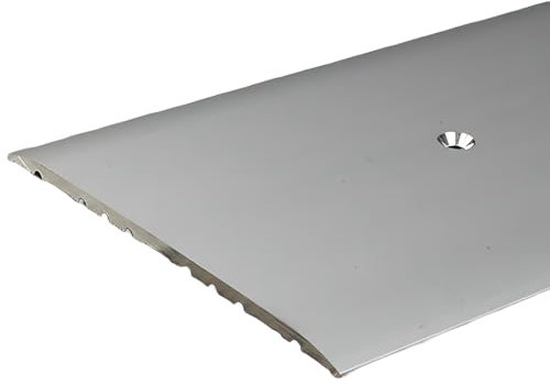 PROVISTON | Profilé de transition et de compensation | Aluminium | 80 x 1000 mm | Argent | Profil de sol | Profil en métal | Rail de transition