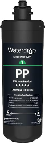 Waterdrop 10PP Water Filter, Replacement for Waterdrop TSA & TSB System