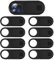 9 Piezas Cubierta Webcam, Tapa Camara PC Portatil Cubierta Webcam Cover Slider Tapa Camara Movil Cubierta Corredera Protectora de Lente Cubre Camara Accesorios para Modelos Tesla 3/Y Tablet Teléfono