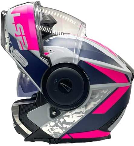 Casco Modular LS2 FF902 Scope II OXYD Gris/Azul/Púrpura Mate con Gafas DE Sol Y PINLOCK INCLUIDOS (M 57/58)