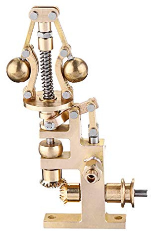 BuildCubes Kit de mini motor de vapor de 58 x 36 x 90 mm, gobernador Flyball con conexión de tubo de vapor de 3 mm, regulador centrífugo Flyball para motores de vapor, kit de modelo, regalo de juguete