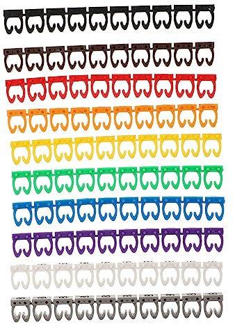 Gadpiparty 100pcs Snap Tube Cable Tags Cord Management Cable Label Identifier Multicolored Wire Identifier