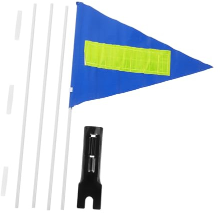 HONITANO Bandera para Bicicleta con Mástil Resistente Reflectante y Portátil para Seguridad y Publicidad Ciclismo al Aire