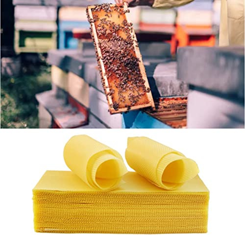 RASTKY Fogli di Cera D'api Fondotinta Naturale a Nido D'ape per Realizzare Candele, 10 Pezzi, per Decorazioni Artigianali per Bambini e Adulti