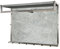 HAKU Möbel Wandgarderobe betonoptik, Chrom, MDF, Metall - Maße: B 80 cm x H 60 cm x T 30 cm, Style: Modern