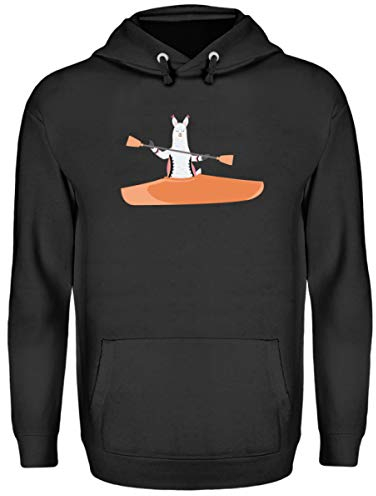 Chorchester Ideal für Kajak und Alpaka Fans - Unisex Kapuzenpullover Hoodie -S-Jet Schwarz