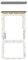 MAR-L01A, MAR-L21A, MAR-LX1A SIM Tray für Huawei P30 Lite - Pearl White