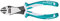 Total Tools - Pince de Coupe Diagonale Renforcée | 180 mm | Coupe les Matériaux Durs et Résistants | Pour le Fil, les Câbles, les Clous ou les Vis | Fabriqué en Chrome Vanadium | Poignée Bimatière