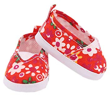 Aeromdale Chaussures Décontractées en Tissu pour Poupée Américaine de 45,7 cm - Accessoires pour Filles de 43 cm - # F