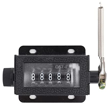 Binnan Contador Manual de 5 Digitos, Contador Mecanico Restableceble para Contar, Golf, Deporte, Entrenador