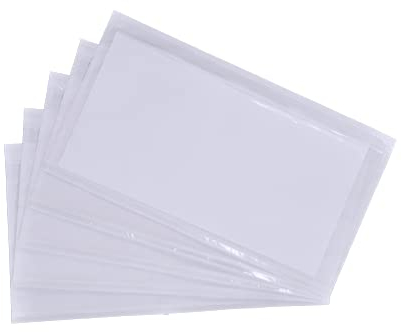 Pakomat, transparente selbstklebende Frachtbrieftaschen DIN DL 24 x 13 cm 50 Stück, selbstklebende transparente Dokumententaschen, Rechnungstaschen, für Frachtbriefe, Urkunden, Rechnungen