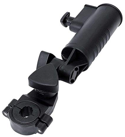 RiToEasysports Golf Cart Umbrella Holder, Golf Push Cart Umbrella Holder Adjustable Clamp Stand for Cart Baby Pram Wheelchair