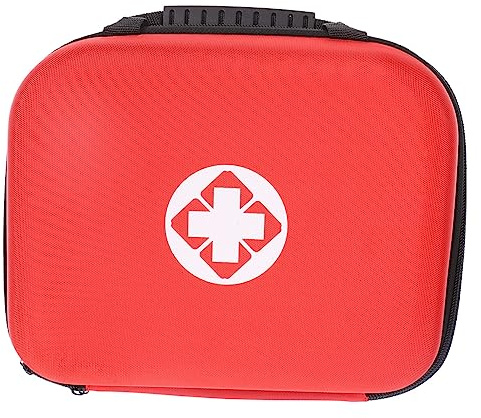 Healvian Botiquín de Primeros Auxilios Portátil Estuche para Medicamentos y Artículos Médicos para Hogar Coche o Viajes Protección y Organización