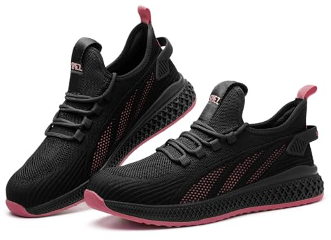 SPIEZ Lightweight Safety Trainers for Women Puncture Proof Work Shoes