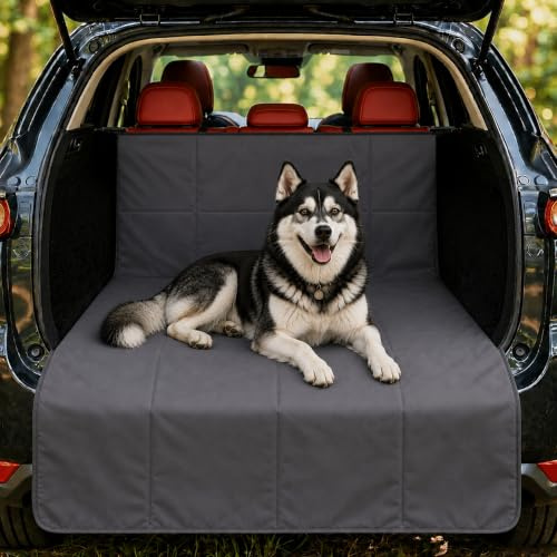 ATEK Car Boot Protector, Waterproof, Non-slip Boot Liner, Heavy-duty | Full Coverage Boot Protector for Dogs, Easy to Install & Clean Universal Fit Cars SUV, Hatchback, Truck
