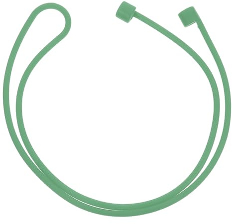 Operitacx Cordón para Auriculares de Silicona Antipérdida Correa Desmontable para Earbuds Accesorio Portátil para Deportes y Reemplazo Fiable Color Verde