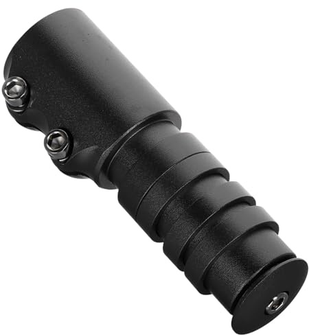 ifundom Extensor de Manillar para Bicicleta de Montaña y Carretera Elevador de Potencia de Aleación de Aluminio Adaptador Ergonómico Negro Extensión Ajustable para Horquilla Accesorio