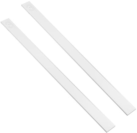 SUPVOX 2pcs Acrylic Dough Thickness Ruler for Cookie and Pastry Measurement, 3mm Thickness, 30cm Length, Baking Tool for Precise Fondant and Dough Rolling in Home Kitchen