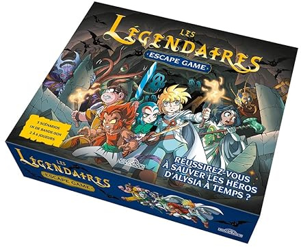 Les Légendaires – Escape game – Escape game familial de 2 à 6 joueurs – Un poster, 3 livrets, 135 cartes et une bande-son – À partir de 8 ans