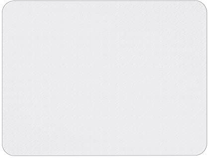 HOMCOM Alfombra Protectora para Silla de Oficina 90x120cm Protector para Suelo Enmoquetado (Cuadrilongo, Sin Picos Antideslizantes)