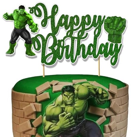 Hlk Happy Birthday Cake Topper – Vibrant Reusable Party Decoration