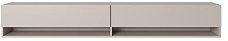 Selsey TV Schrank Board Sideboard Fernsehtisch Fernsehschrank 200 cm Hängend Graubeige Mirrgo