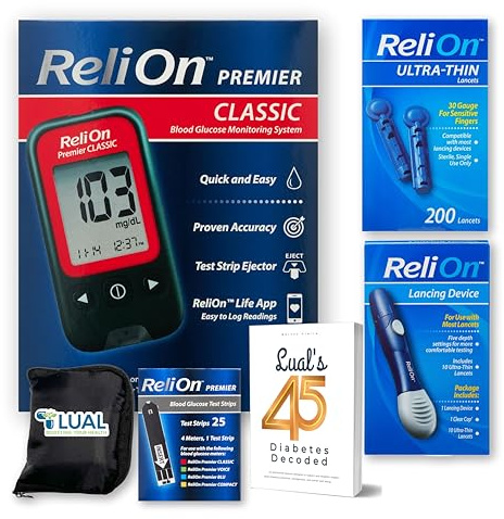 Premier Classic Blood Glucose Monitor Kit • Blood Sugar Testing Kit