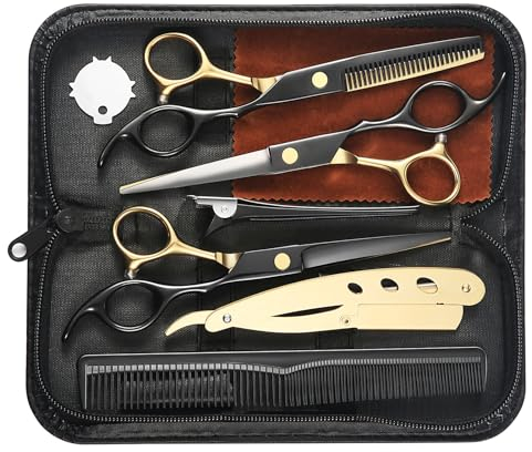 Wenshall Friseurschere für Professionelle Salons Haarschneideschere - Prämie Schere Haare Schneiden mit Extra Scharfen und Präzisen Schnitten Haarschere für Männer, Frauen und Erwachsene（6,5）