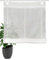 HOME WOHNIDEEN Raffrollo Casper Leinenstruktur, mit Ösen, inkl. Fensterhaken aus Metall, Farbe:weiß, Größe:130 x 110 cm, Anzahl:1x