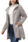 33,000ft Vêtement de pluie imperméable, poncho de pluie léger et respirant coupe-vent à capuche, fine pliable longue manteaux imperméables femme Kaki L
