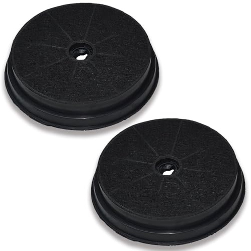 DL SERVICE Filtri a carboni attivi compatibile con Cappa Aspirante per Refsta K25, Zanker 902979378/4, Tecnowind Typ H, Whirlpool 484000008647, Ø 19 cm, 2 PEZZI