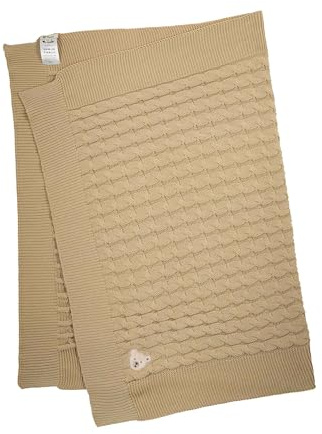 Steiff Decke Bright White, Baby-Decke, Kuscheldecke für Babys, Baby Bettdecke, Decke ideal für das Babybett, weich flauschig und kuschelig, waschmaschinenfest